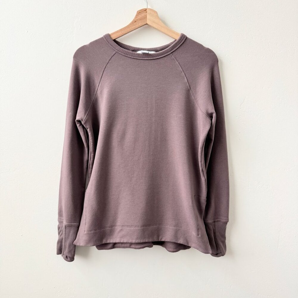 Athleta Coaster Luxe Recover Sweatshirt | Smoky Rose | Boxy Fit| Athleisure - Picture 5 of 11